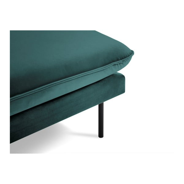 Poltrona lounge in velluto verde petrolio, angolo destro Vienna - Cosmopolitan Design-image-3