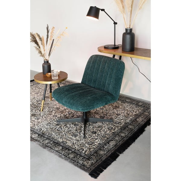 Lampada da tavolo nera con paralume in metallo (altezza 60 cm) Hajo - White Label-image-4