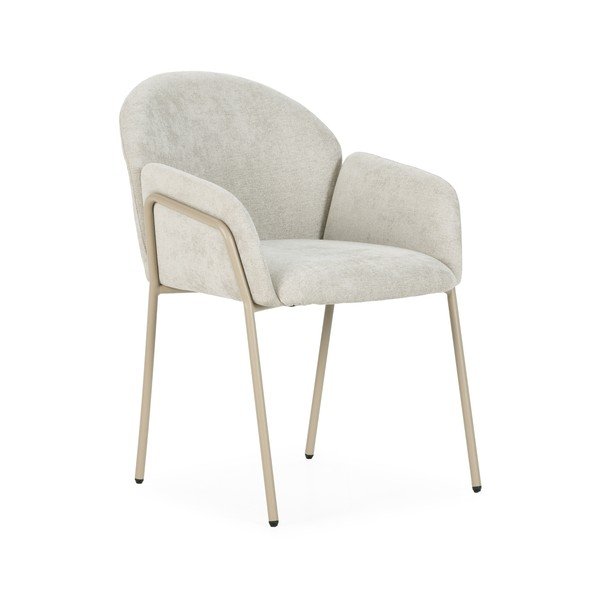 Set di sedie da pranzo beige in imbottito 2 pz Aslin – MOME