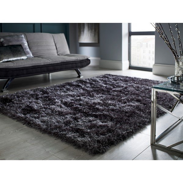 Tappeto grigio scuro Dazzle Charcoal, 160 x 230 cm - Flair Rugs-image-1