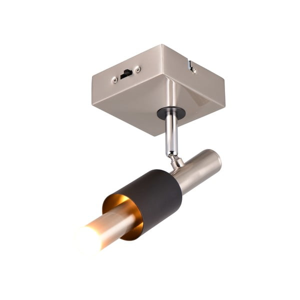 Faretto LED nero e argentato 20,5x10 cm Ikaris – Trio Select-image-3