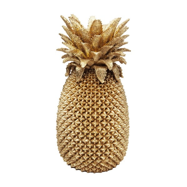 Vaso alto in poliresina color oro Pineapple - Kare Design