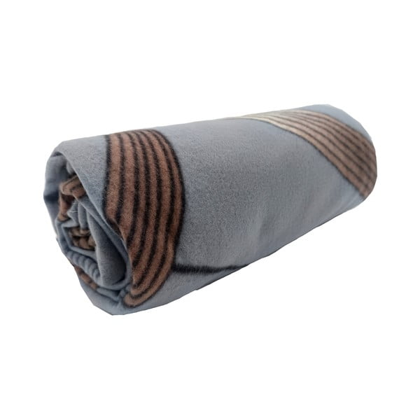 Coperta grigia in vello 150x200 cm Gold Ribbon – JAHU collections