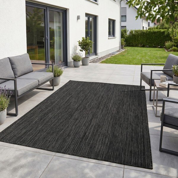 Tappeto da interno/esterno nero 200x290 cm Mira 1450 – Ayyildiz Carpets-image-1