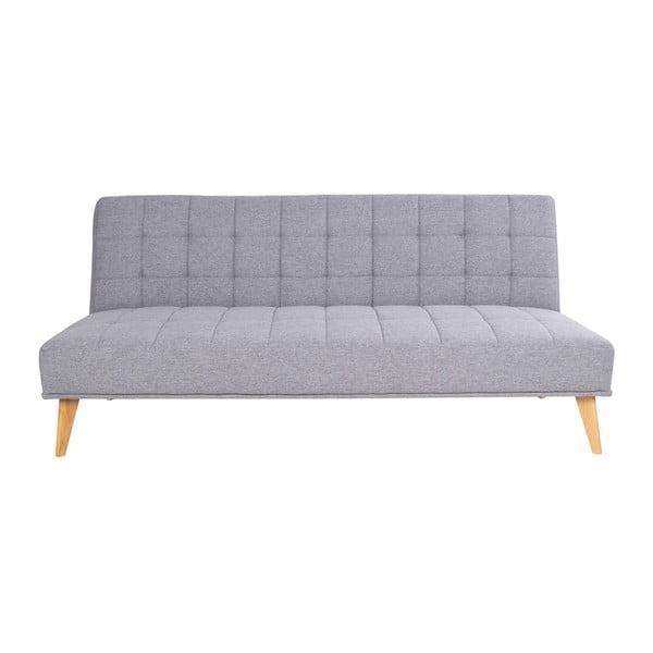Divano letto grigio chiaro con gambe in betulla massiccia Oxford - House Nordic
