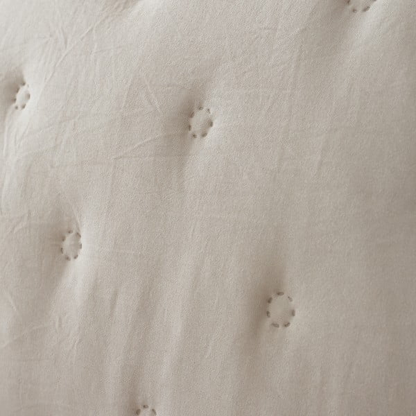 Copriletto trapuntato crema in lana d'agnello 220x230 cm Cosy Nori - Catherine Lansfield-image-3