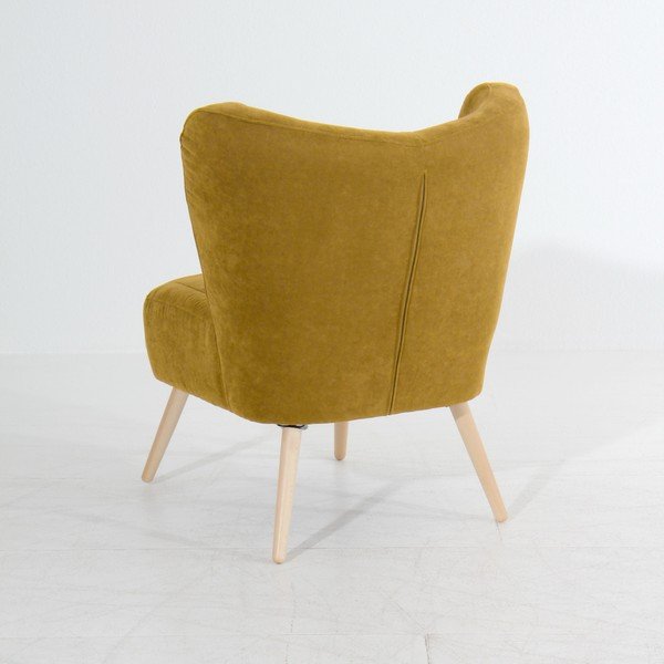 Poltrona gialla Sari Velur - Max Winzer-image-3