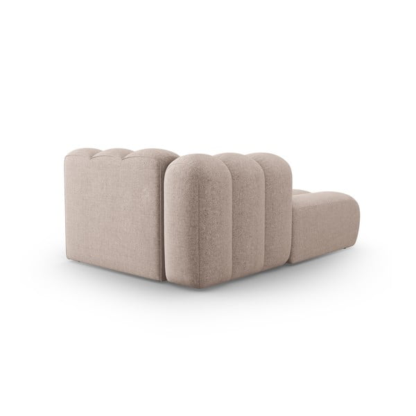 Chaise longue componibile beige (con penisola a sinistra) Lupine – Micadoni Home-image-4