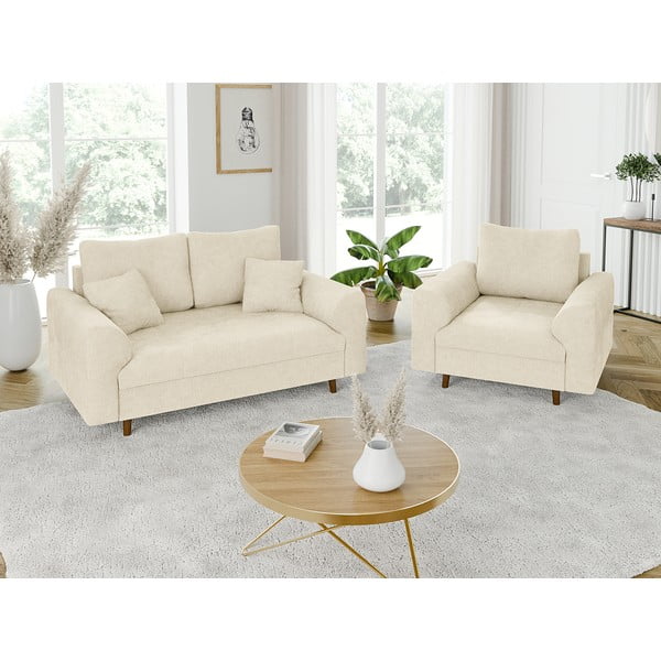 Divano beige 150 cm Ariella – Ropez-image-4