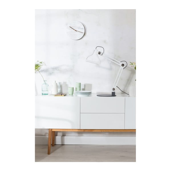 Orologio da parete in marmo bianco - Zuiver-image-3