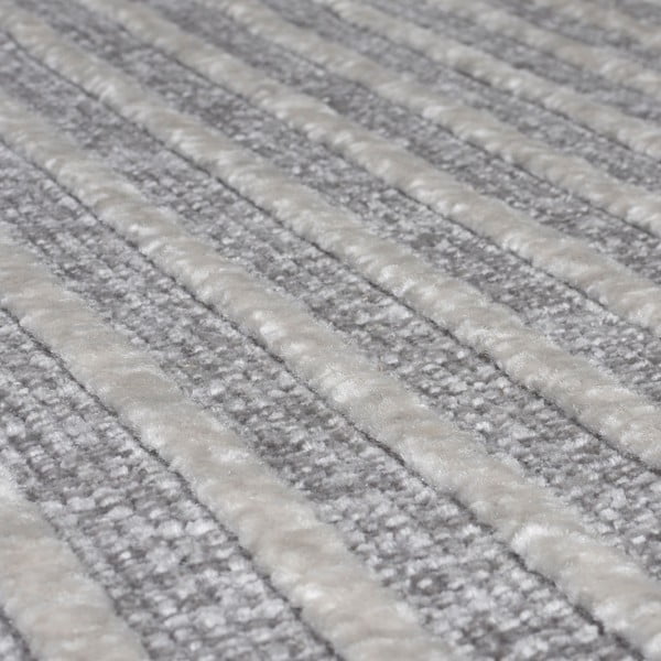 Tappeto in ciniglia lavabile grigio 200x320 cm Elton - Flair Rugs-image-4