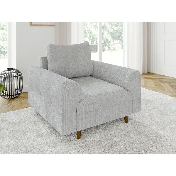 Poltrona grigio chiaro Ariella – Ropez-image-1