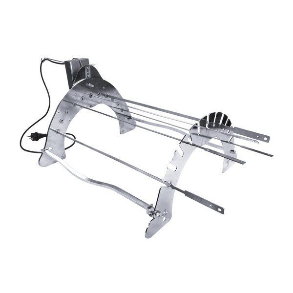 Supporto per griglia in acciaio cromato Rotisserie Set – Remundi