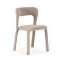 Sedia da pranzo beige imbottito Lilia – MOME