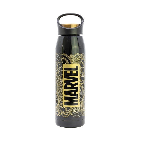 Thermos da bambini nero in acciaio inox 665 ml Marvel – STOR