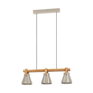 Lampadario argentato/di colore naturale con paralume in metallo CAWTON – EGLO