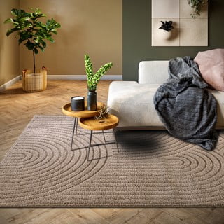 Tappeto in marrone chiaro 200x280 cm Panglao New York Taupe – Elle Decoration