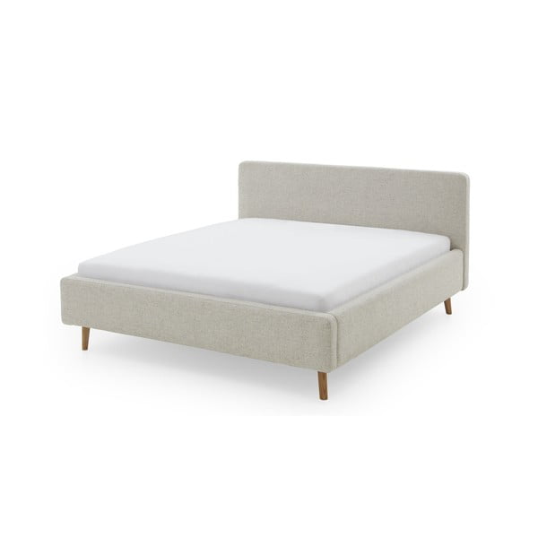Letto matrimoniale imbottito beige rete non inclusa 180x200 cm Mattis – Meise Möbel