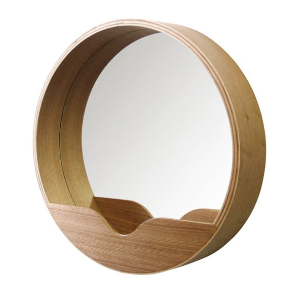 Specchio da parete con vano portaoggetti Round Wall, ⌀ 60 cm - Zuiver-image-3