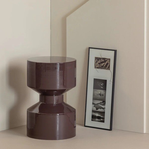 Tavolino rotondo in metallo ø 30 cm Hidde – WOOOD-image-1
