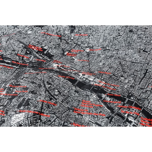Mappa satellitare di Londra accartocciata Crumpled City From The Air - Palomar-image-4