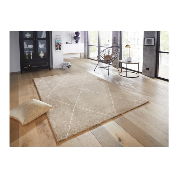Tappeto beige e crema Massy, 200 x 290 cm Glow - Elle Decoration-image-2