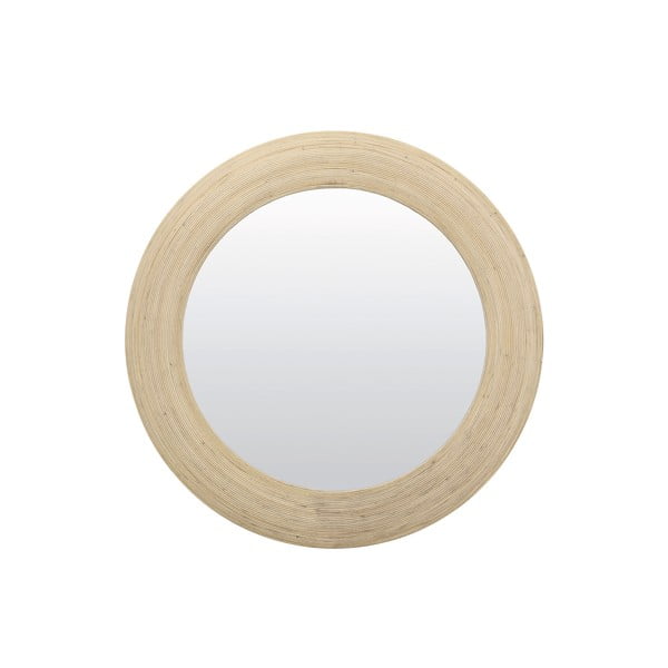 Specchio da parete con cornice in rattan ø 109,5 cm Piedre - Light & Living