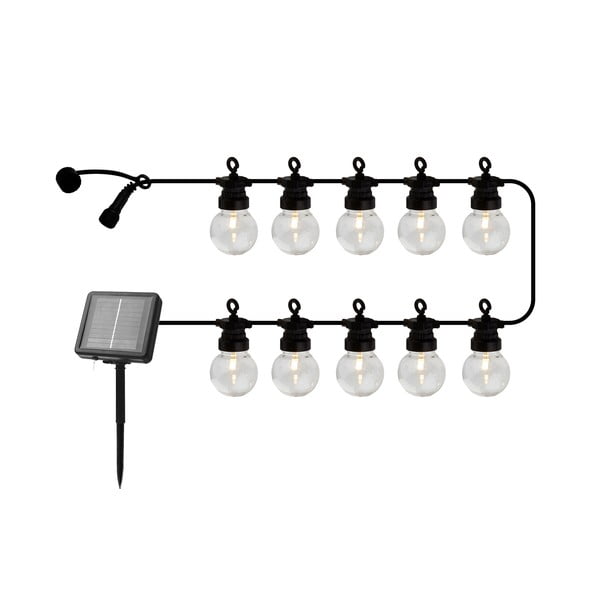 Catena luminosa 10 lampadine lunghezza 300 cm Lucas Clear - Sirius