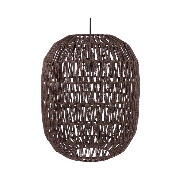 Hnědé závěsné svítidlo Leitmotiv Paper Rope, ⌀ 34 cm