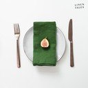 Set di tovaglioli in lino 2 pz 40x40 cm True Green – Linen Tales