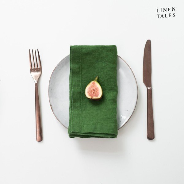 Set di tovaglioli in lino 2 pz 40x40 cm True Green – Linen Tales