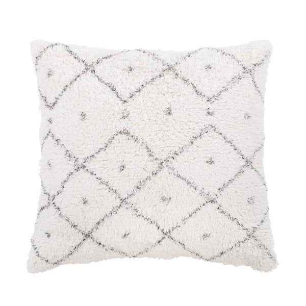 Cuscino decorativo in cotone bianco e grigio Dots, 45 x 45 cm - Tiseco Home Studio