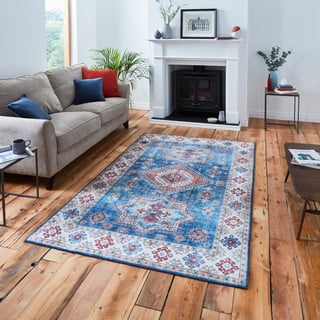 Tappeto blu 230x150 cm Topaz - Think Rugs