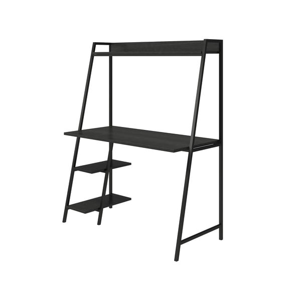 Scrivania a muro con piano effetto rovere 51x111 cm Bushwick - Novogratz-image-2