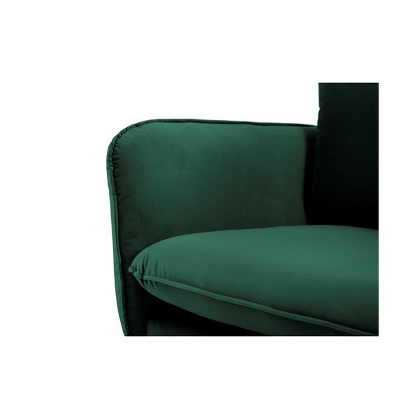 Divano in velluto verde, 200 cm Vienna - Cosmopolitan Design-image-4