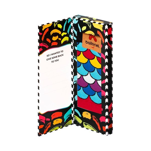 Carta Love You con ventaglio, taglia 41 - 46 - Ballonet Socks-image-3