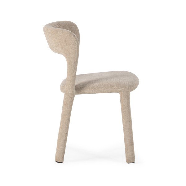 Sedia da pranzo beige imbottito Lilia – MOME-image-4