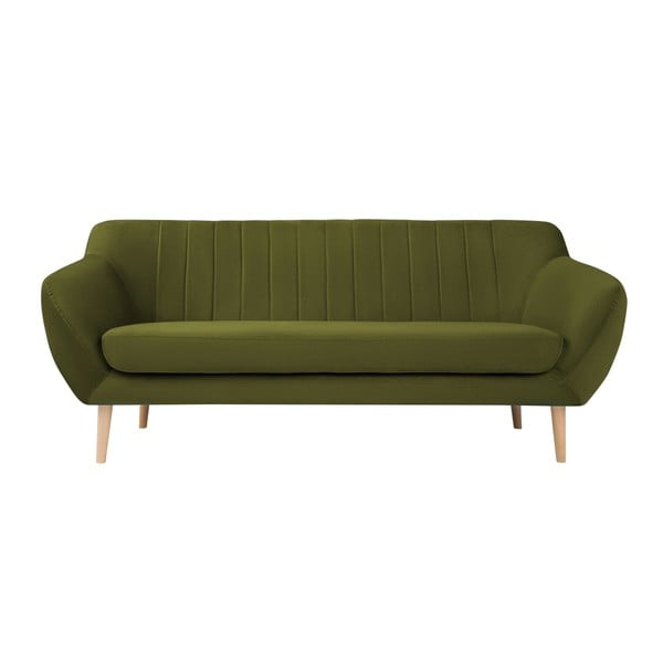 Divano in velluto verde , 188 cm Sardaigne - Mazzini Sofas