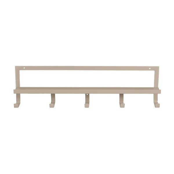 Attaccapanni da parete beige con scaffale 50 cm Quinn – WOOOD-image-2