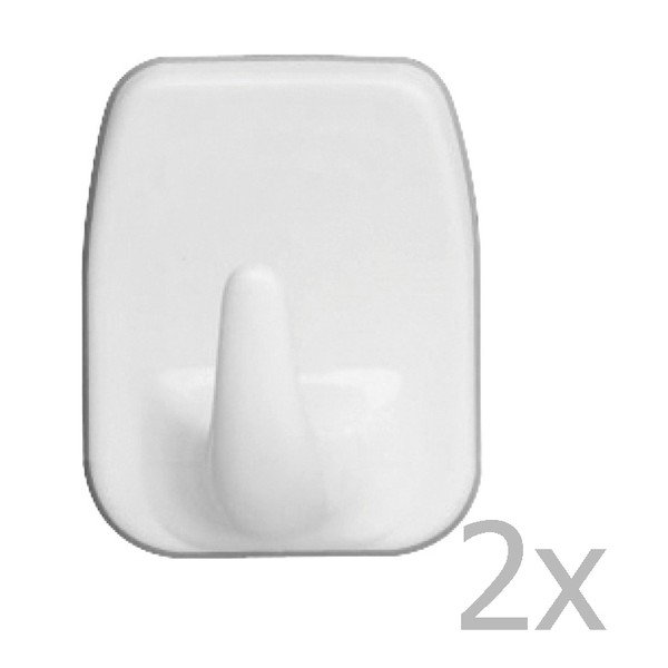 Set di 2 ganci da parete Ganci universali Bianco - Wenko