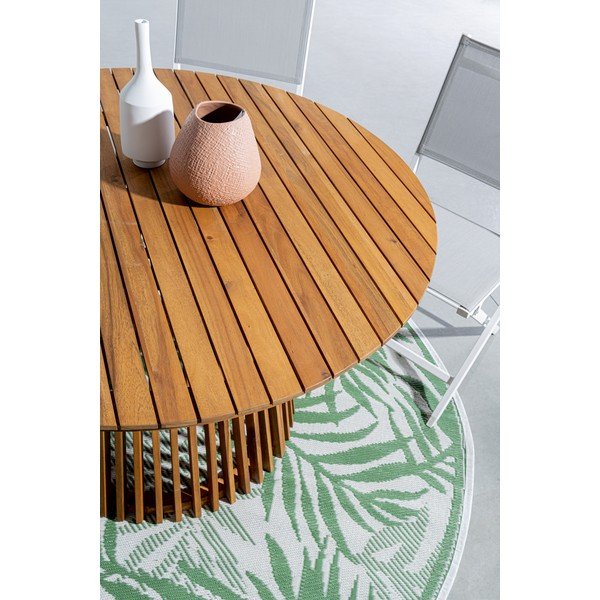Tavolo da pranzo da giardino rotondo in acacia massiccia ø 120 cm Rodano – Bizzotto-image-2