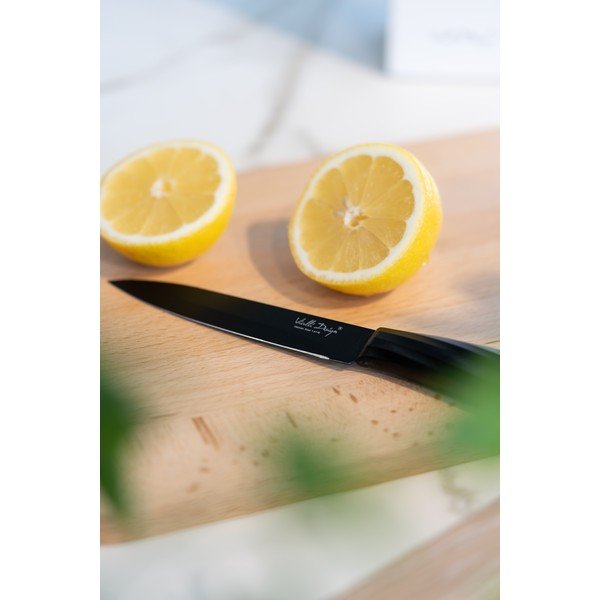 Set di 5 coltelli con supporto nero Caro - Vialli Design-image-3