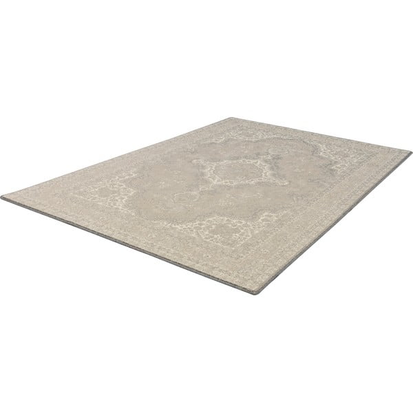 Tappeto in lana beige 133x180 cm William - Agnella-image-4