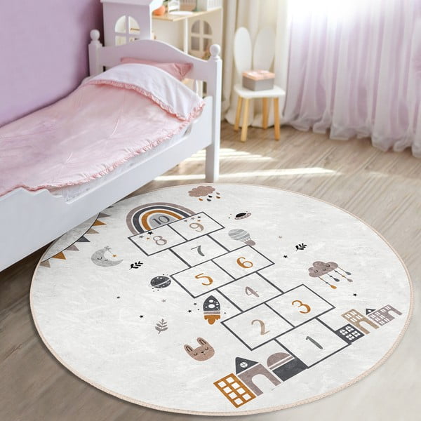 Tappeto per bambini crema ø 80 cm Comfort - Mila Home-image-4