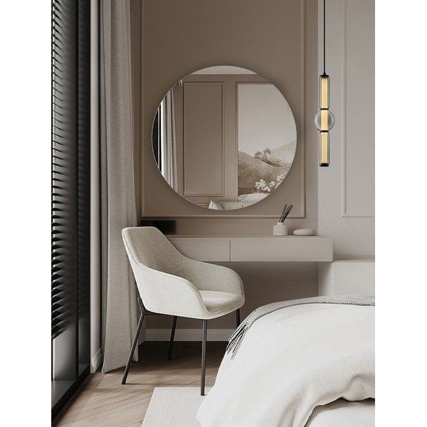 Lampadario LED grigio in vetro con intensità regolabile ø 12 cm Ulon – Nova Luce-image-3