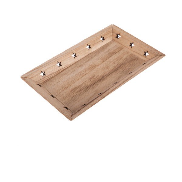 Vassoio in legno con motivo a stella - Dakls