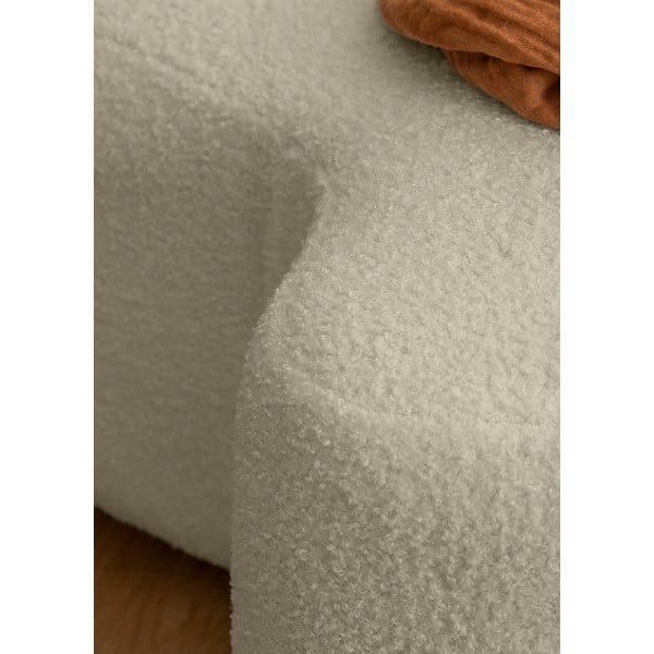 Sgabello in tessuto bouclé beige Miuf - Miuform-image-4