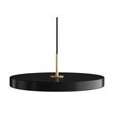 Apparecchio a sospensione LED nero con paralume in metallo ø 43 cm Asteria Medium - UMAGE