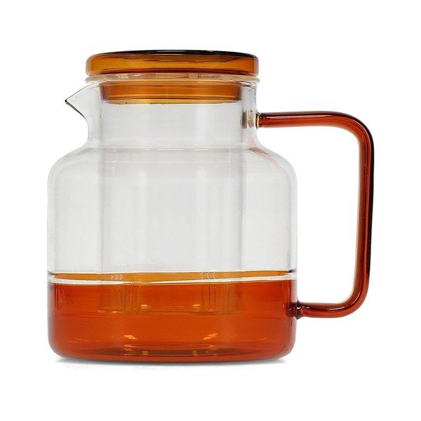 Teiera color ambra in vetro 950 ml Liv – ONA