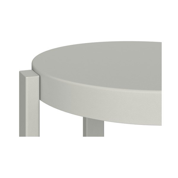 Sgabello grigio chiaro in acciaio Doon – noo.ma-image-4